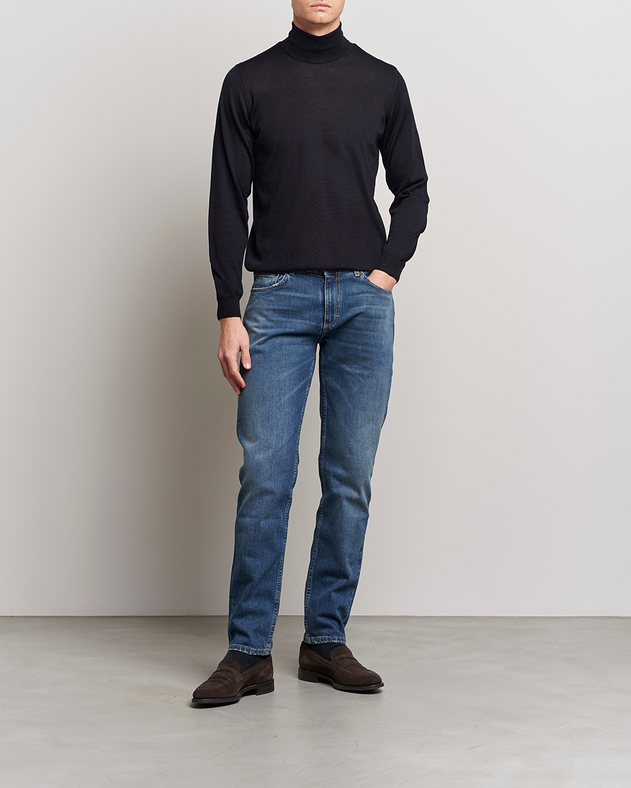 Mies | Housut | Oscar Jacobson | Albert Cotton Stretch Jeans Vintage Wash