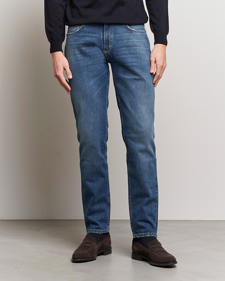 Mies | Housut | Oscar Jacobson | Albert Cotton Stretch Jeans Vintage Wash