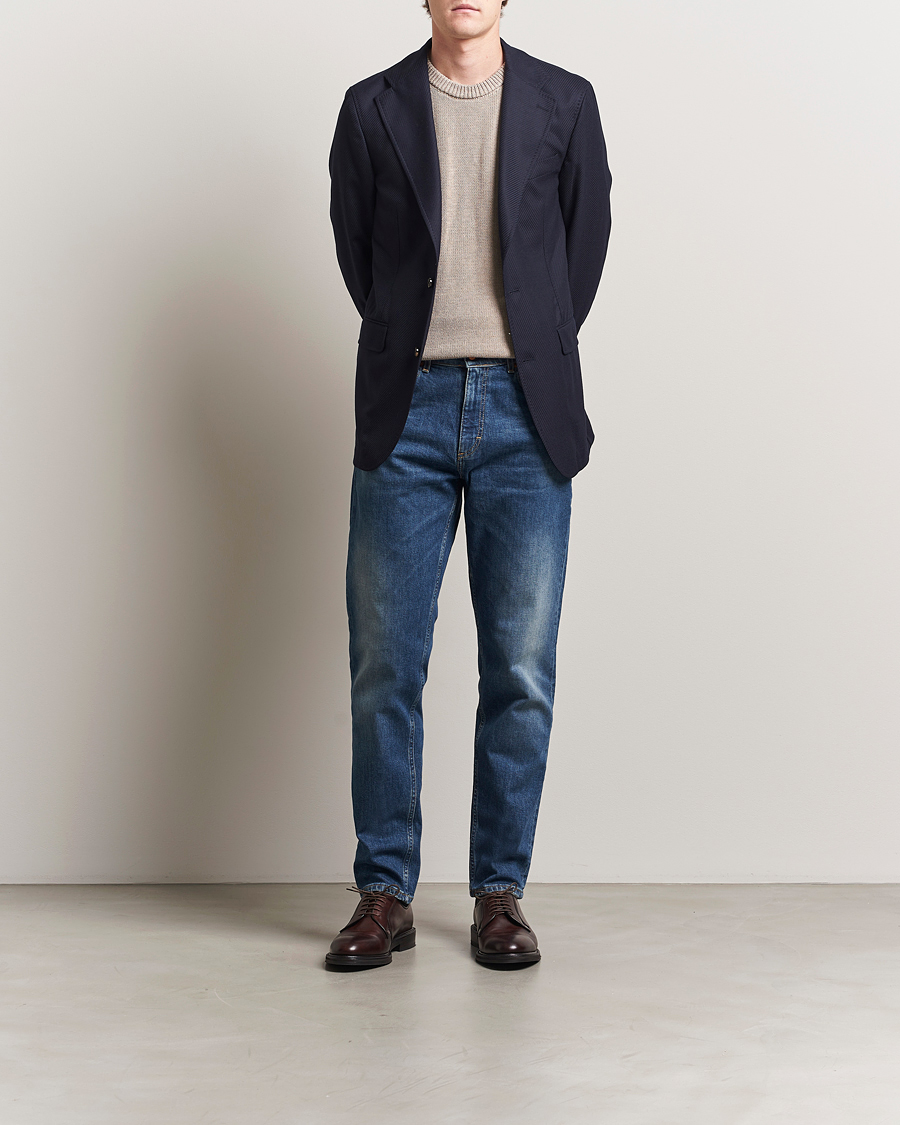 Mies | Housut | Oscar Jacobson | Karl Cotton Stretch Jeans Vintage Wash