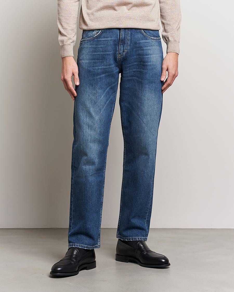 Mies | Housut | Oscar Jacobson | Johan Cotton Stretch Jeans Vintage Wash