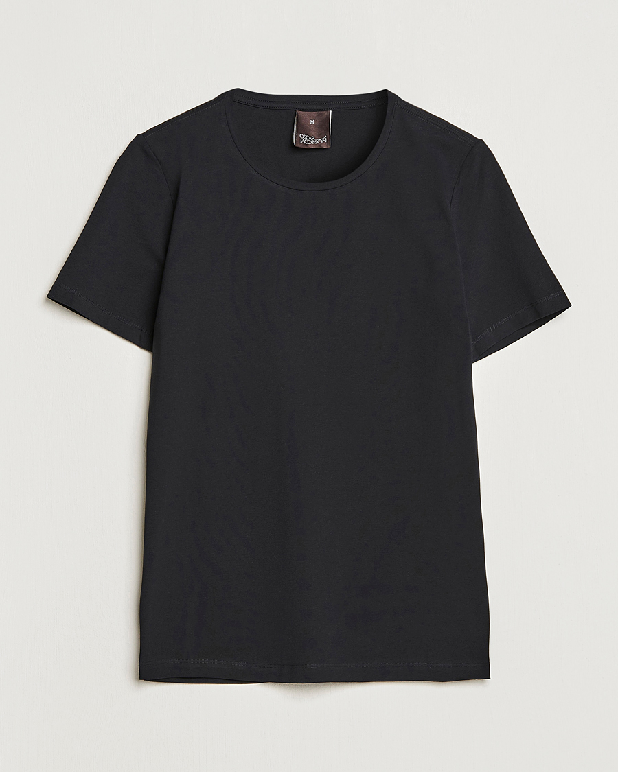 Mies | T-paidat | Oscar Jacobson | Kyran Cotton T-Shirt Black