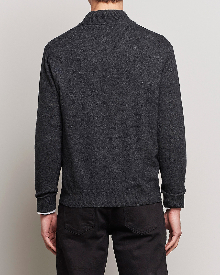 Mies | Puserot | Oscar Jacobson | Patton Wool Half-Zip Grey