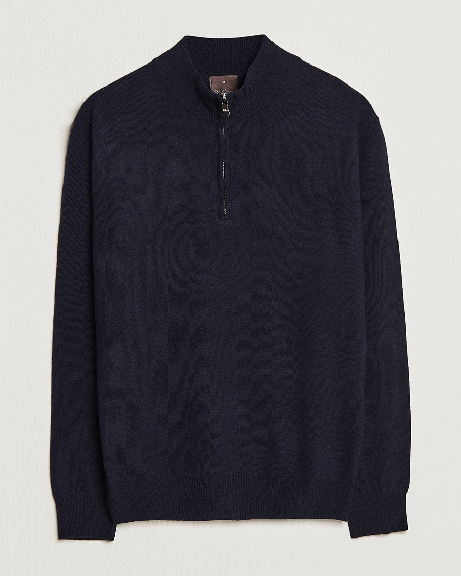 Mies | Puserot | Oscar Jacobson | Patton Wool Half-Zip Navy