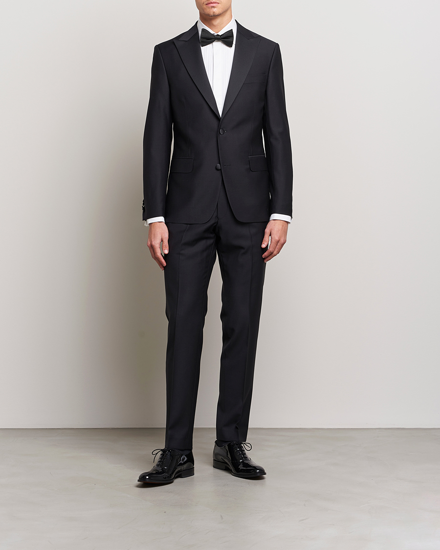 Mies | Kauluspaidat | Oscar Jacobson | Slim Fit Cut Away Tuxedo Double Cuff White