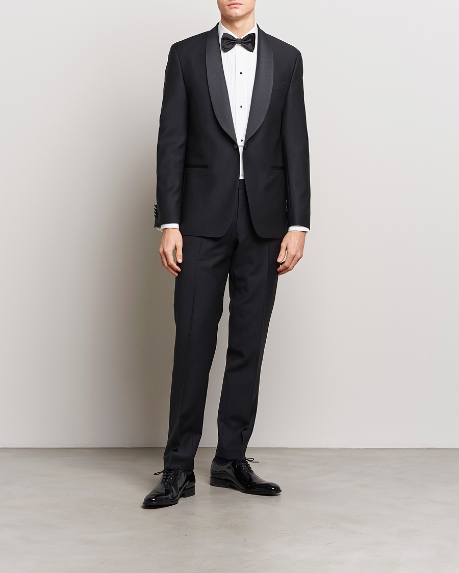 Mies | Pikkutakit | Oscar Jacobson | Figaro Wool Tuxedo Blazer Black