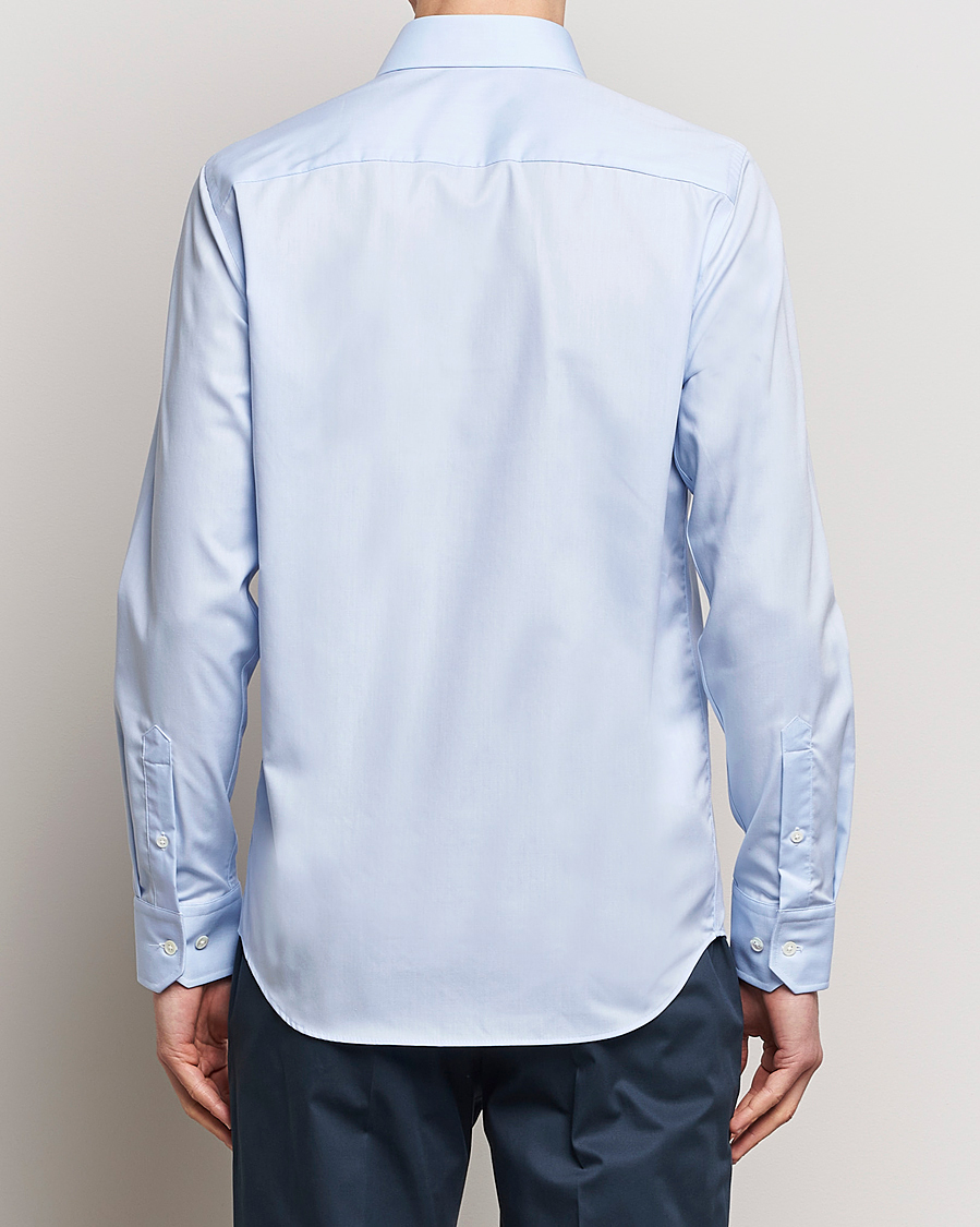 Mies | Kauluspaidat | Oscar Jacobson | Slim Fit Cut Away Non Iron Twill Light Blue