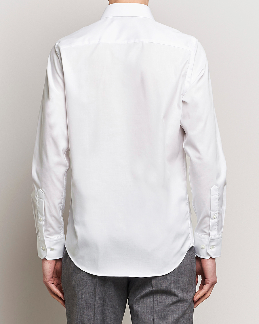 Mies | Kauluspaidat | Oscar Jacobson | Slim Fit Cut Away Non Iron Twill White