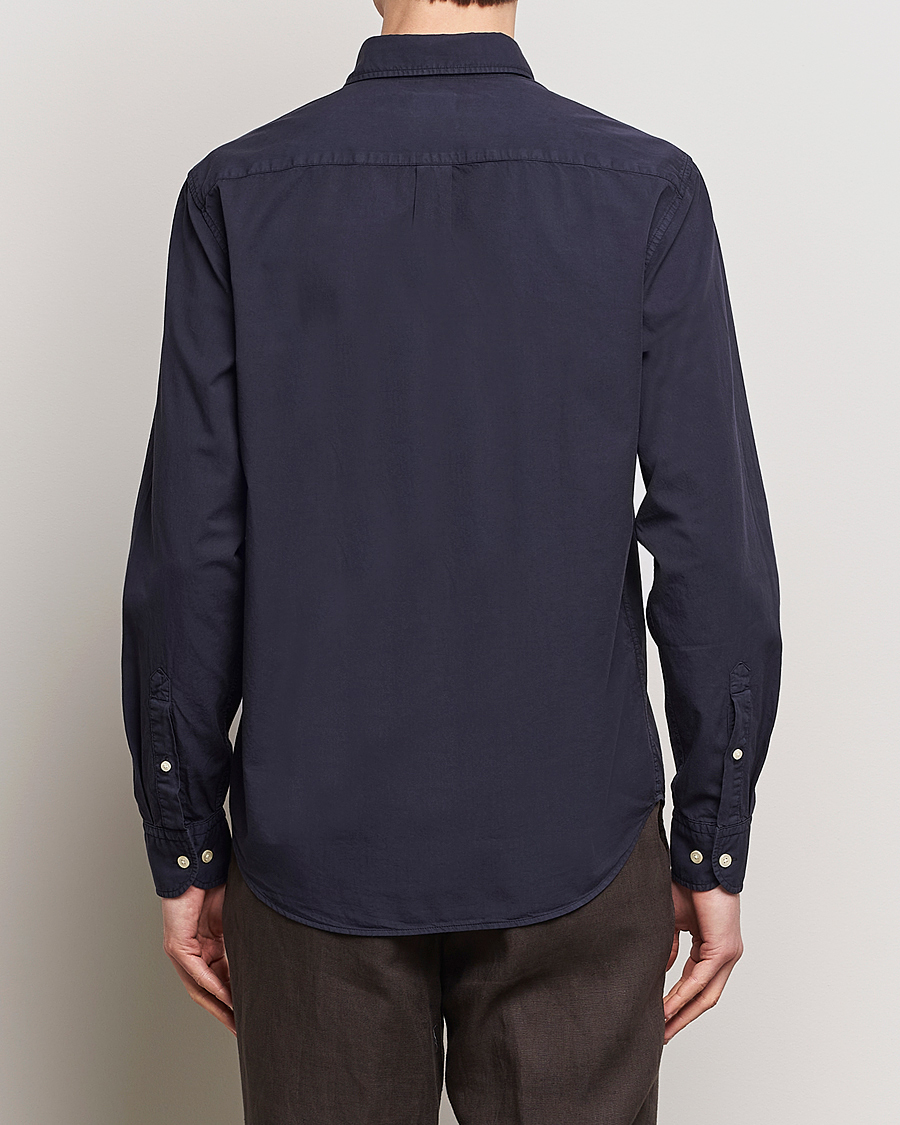 Mies | Kauluspaidat | Oscar Jacobson | Reg Fit Wide Spread Collar Twill Night Blue