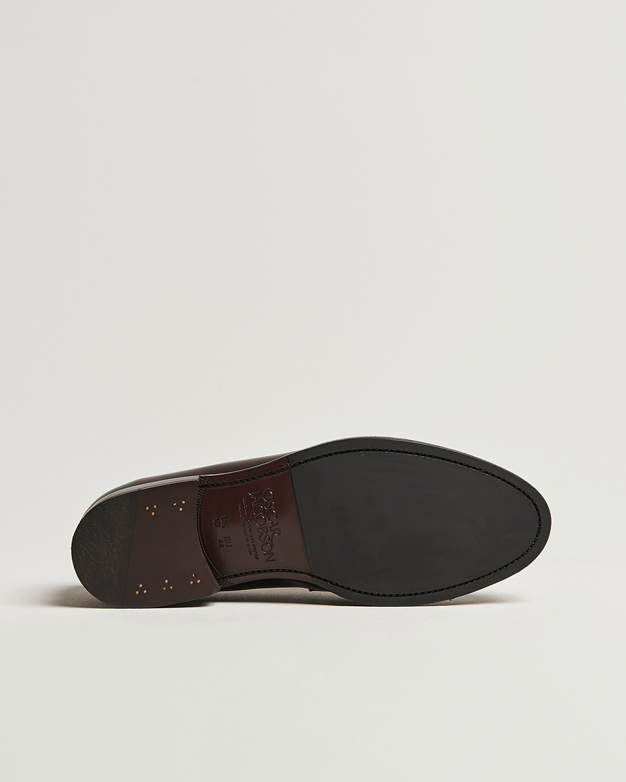 Mies | Loaferit | Oscar Jacobson | Penny Loafers Dark Mud Brown