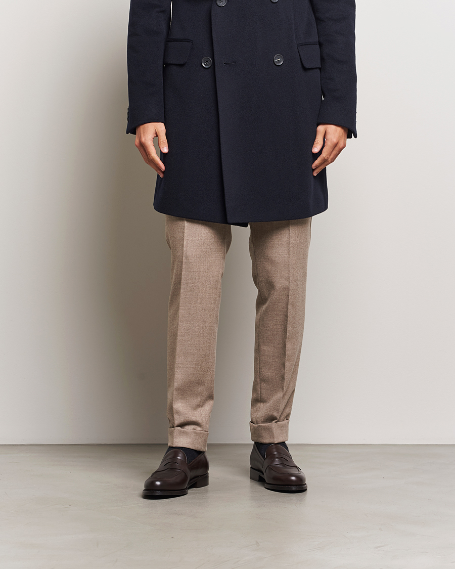 Mies | Loaferit | Oscar Jacobson | Penny Loafers Dark Mud Brown