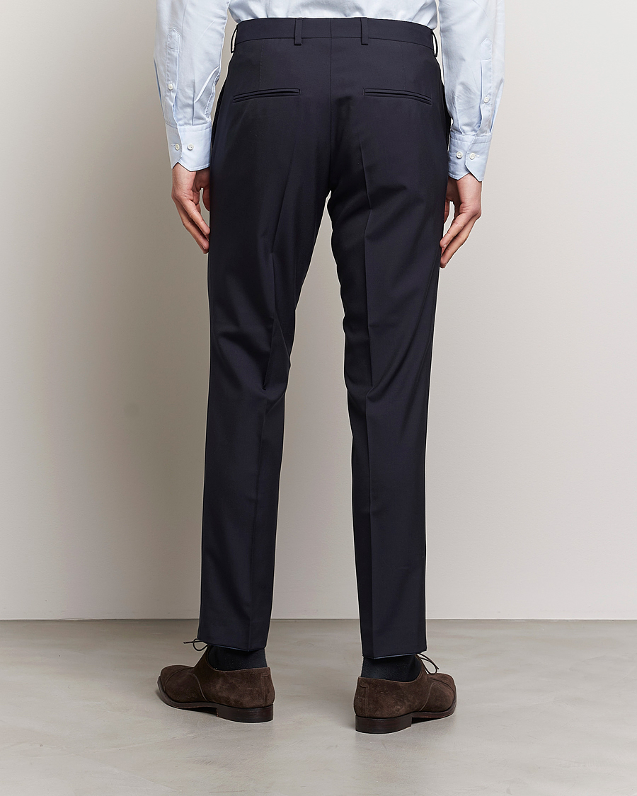Mies | Housut | Oscar Jacobson | Denz Wool Trousers Navy