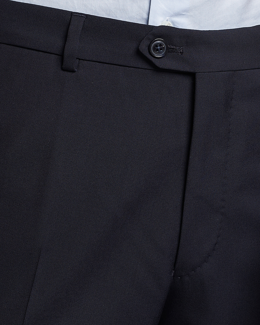 Mies | Housut | Oscar Jacobson | Denz Wool Trousers Navy