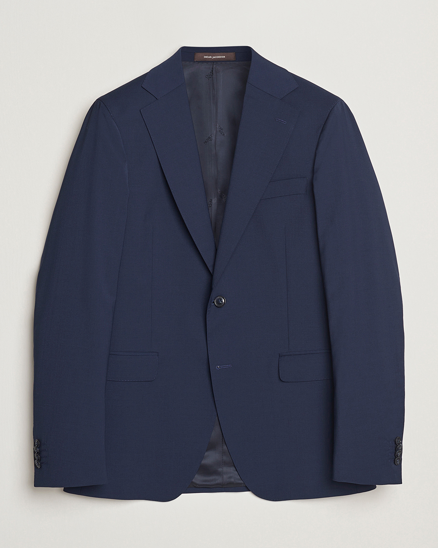 Mies | Pikkutakit | Oscar Jacobson | Ego Wool Blend Blazer Navy