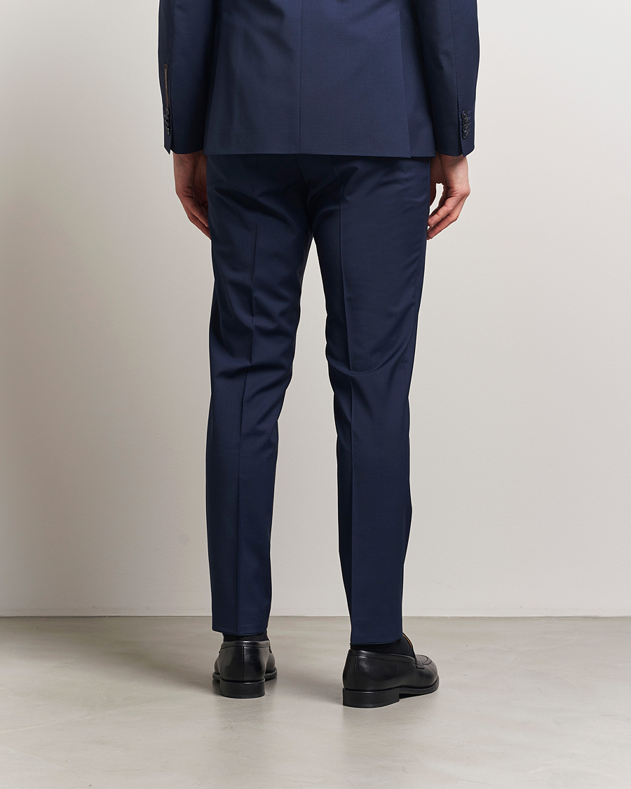 Mies | Housut | Oscar Jacobson | Denz Wool Blend Trousers Navy