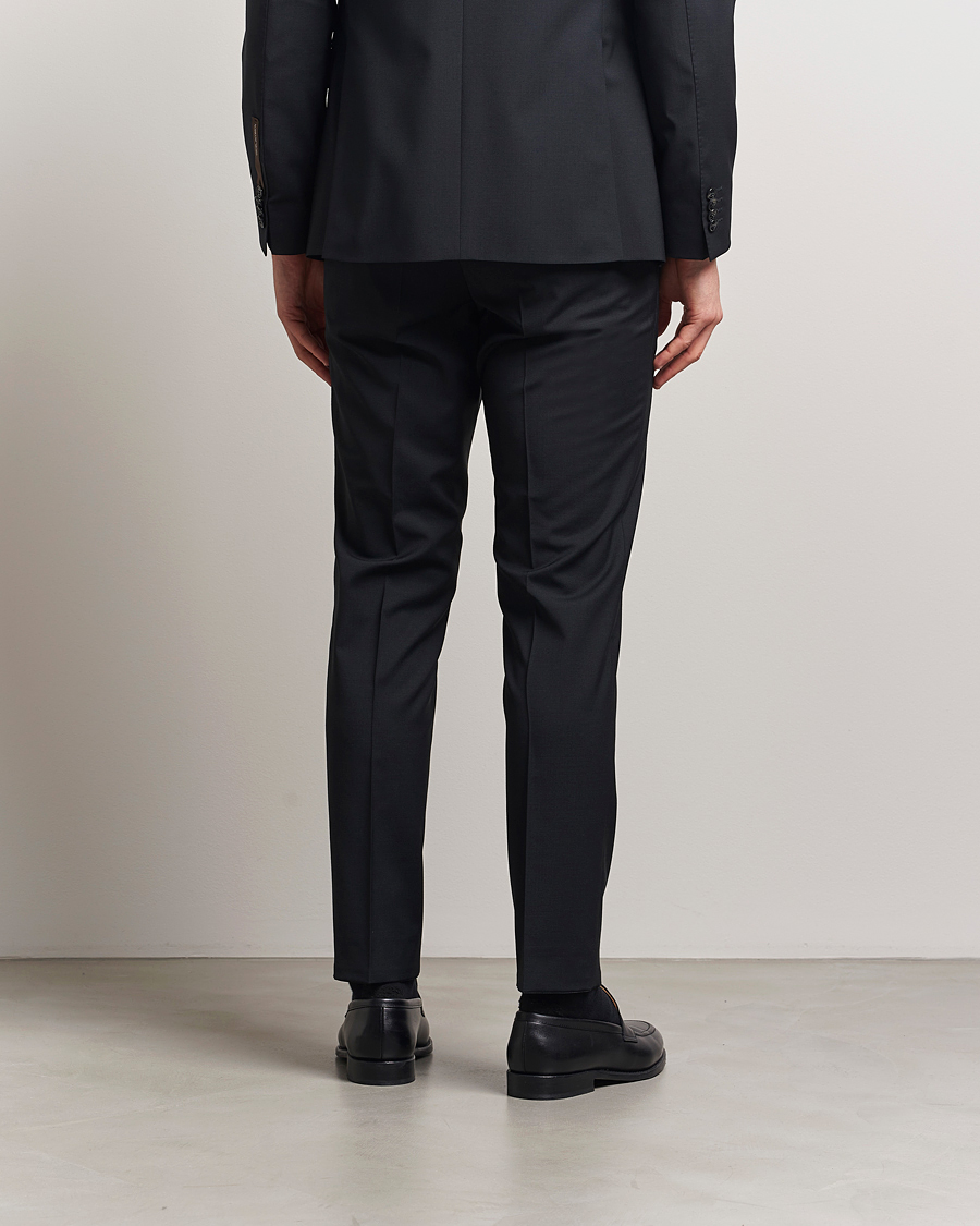 Mies | Housut | Oscar Jacobson | Denz Wool Blend Trousers Black