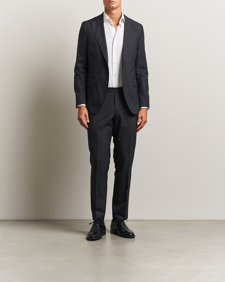 Mies | Housut | Oscar Jacobson | Dandy Wool Trousers Grey