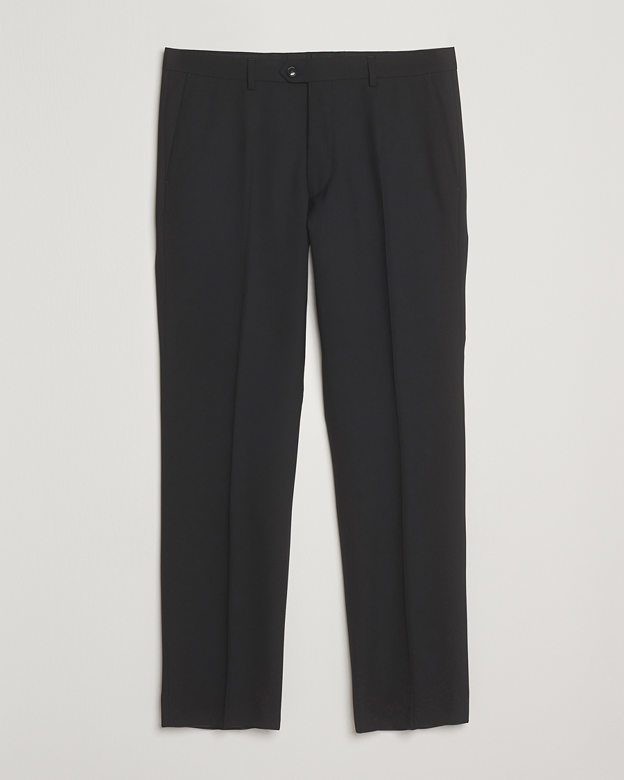 Mies | Housut | Oscar Jacobson | Dandy Wool Trousers Black
