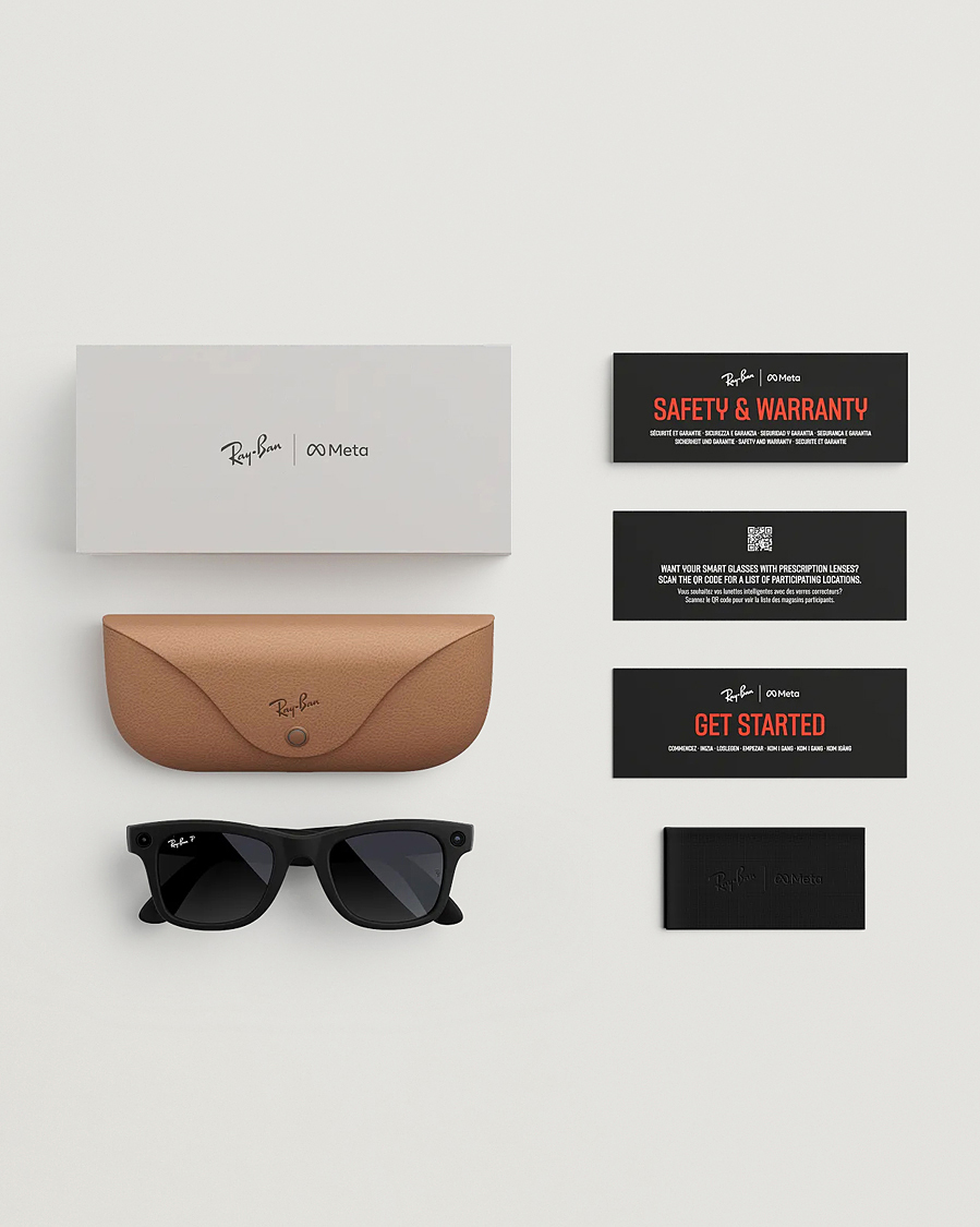Mies | Aurinkolasit | Ray-Ban | Wayfarer Meta 50 Sunglasses Matte Black