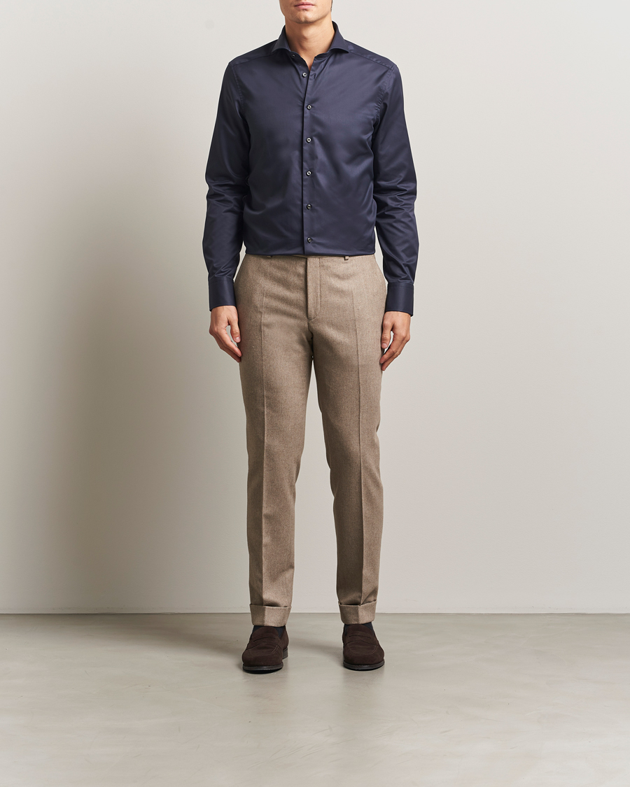Mies | Kauluspaidat | Stenströms | Slimline Extreme Cut Away Shirt Navy