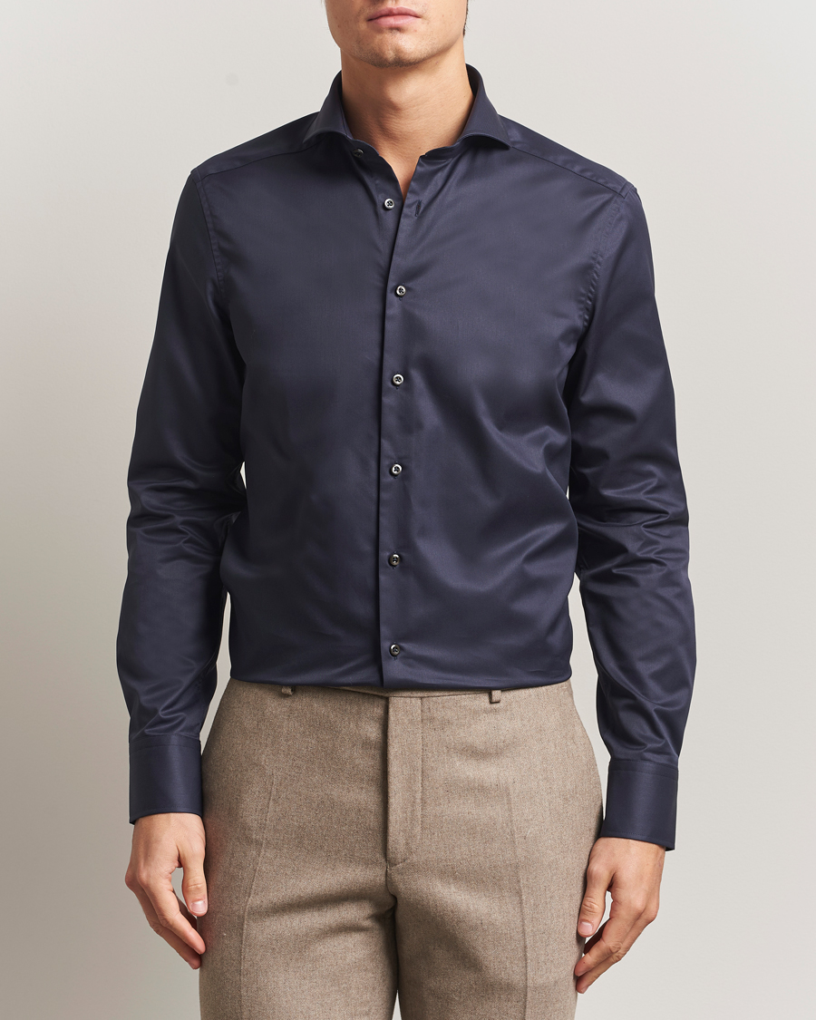 Mies | Kauluspaidat | Stenströms | Slimline Extreme Cut Away Shirt Navy