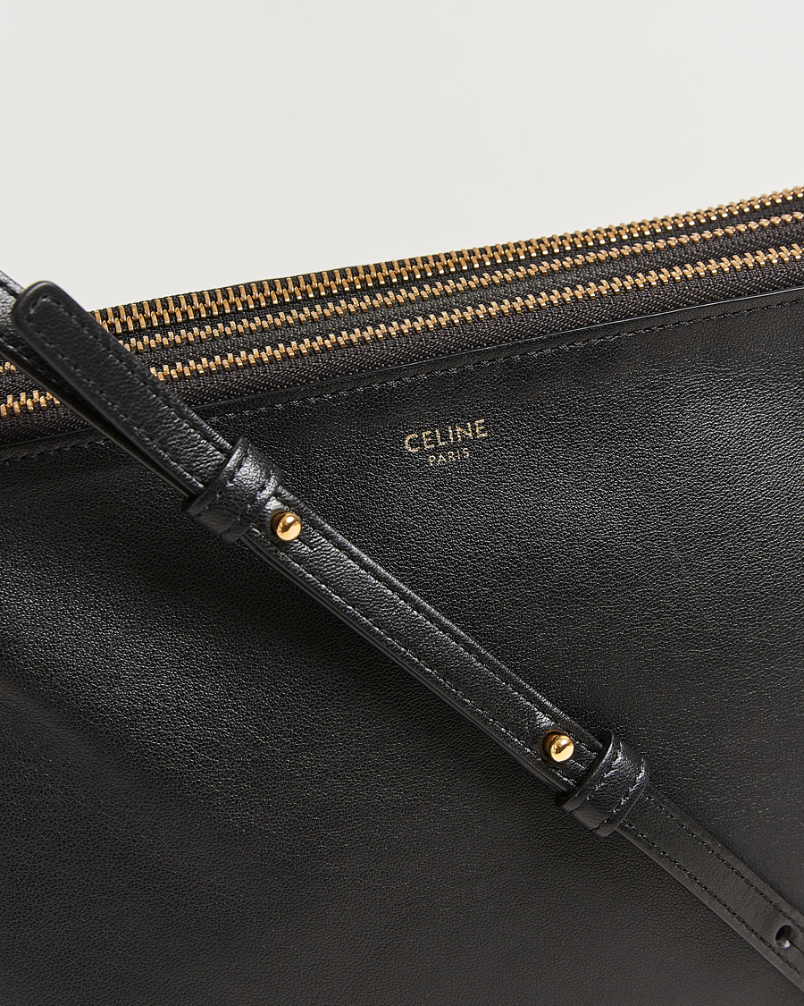 Mies | Celine Pre-Owned Trio Bag Medium Leather Black | Celine Pre-Owned | Trio Bag Medium Leather Black