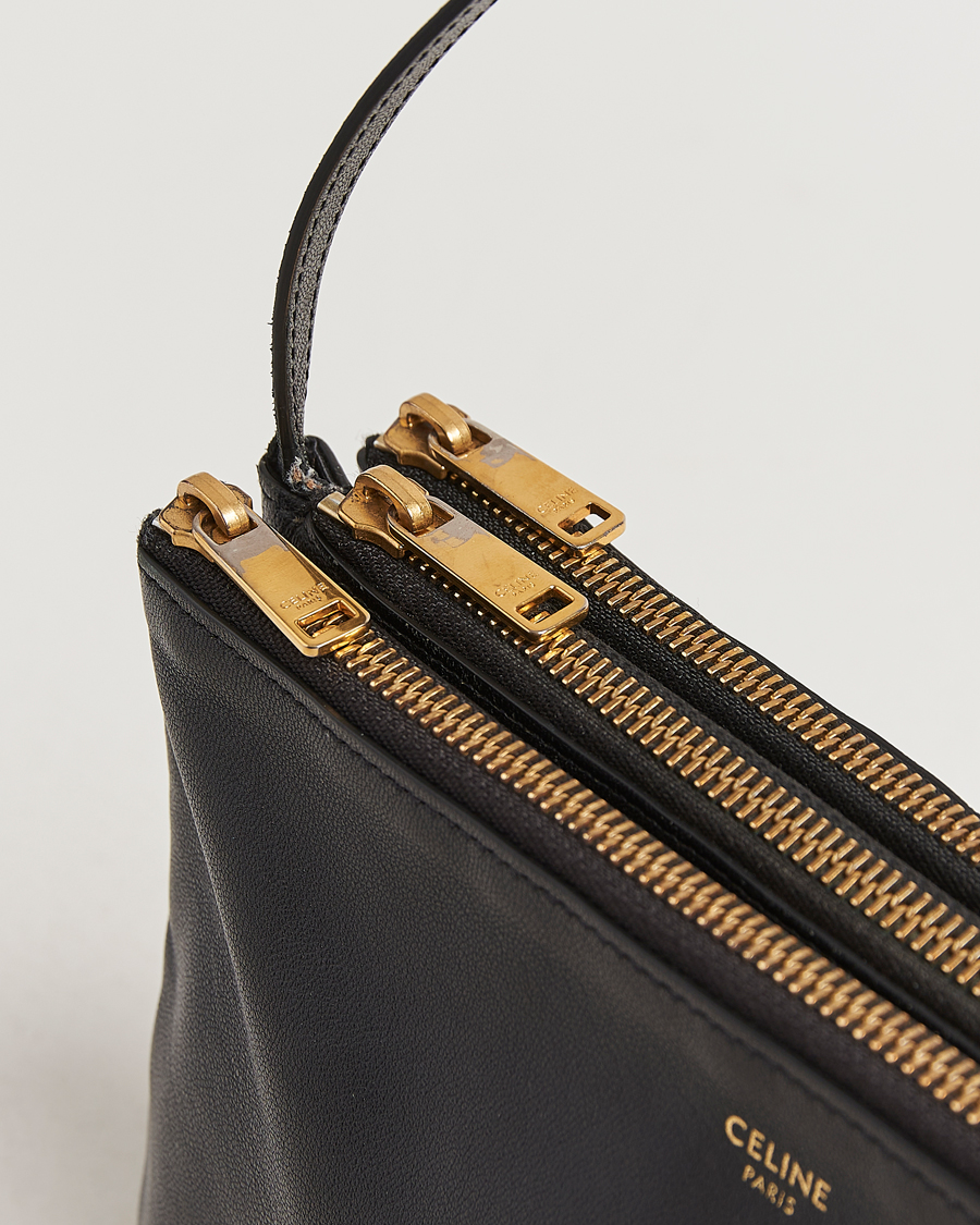 Mies | Celine Pre-Owned Trio Bag Medium Leather Black | Celine Pre-Owned | Trio Bag Medium Leather Black