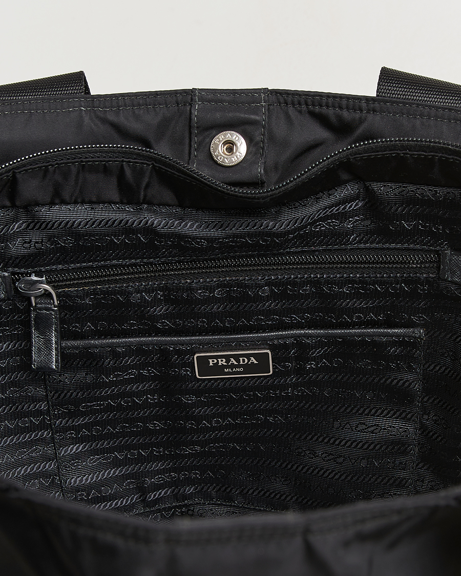 Mies | Prada Pre-Owned 2 Way Boston Bag Tessuto Nylon Black | Prada Pre-Owned | 2 Way Boston Bag Tessuto Nylon Black