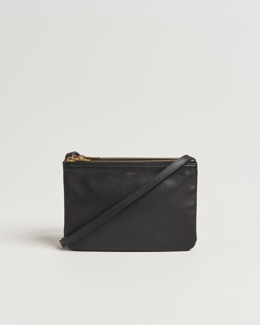 Mies | Celine Pre-Owned Trio Bag Small Leather Black | Celine Pre-Owned | Trio Bag Small Leather Black