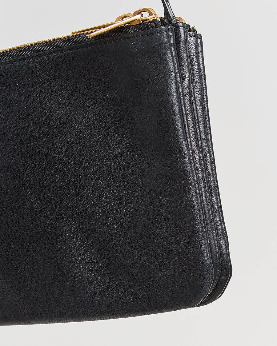 Mies | Celine Pre-Owned Trio Bag Small Leather Black | Celine Pre-Owned | Trio Bag Small Leather Black