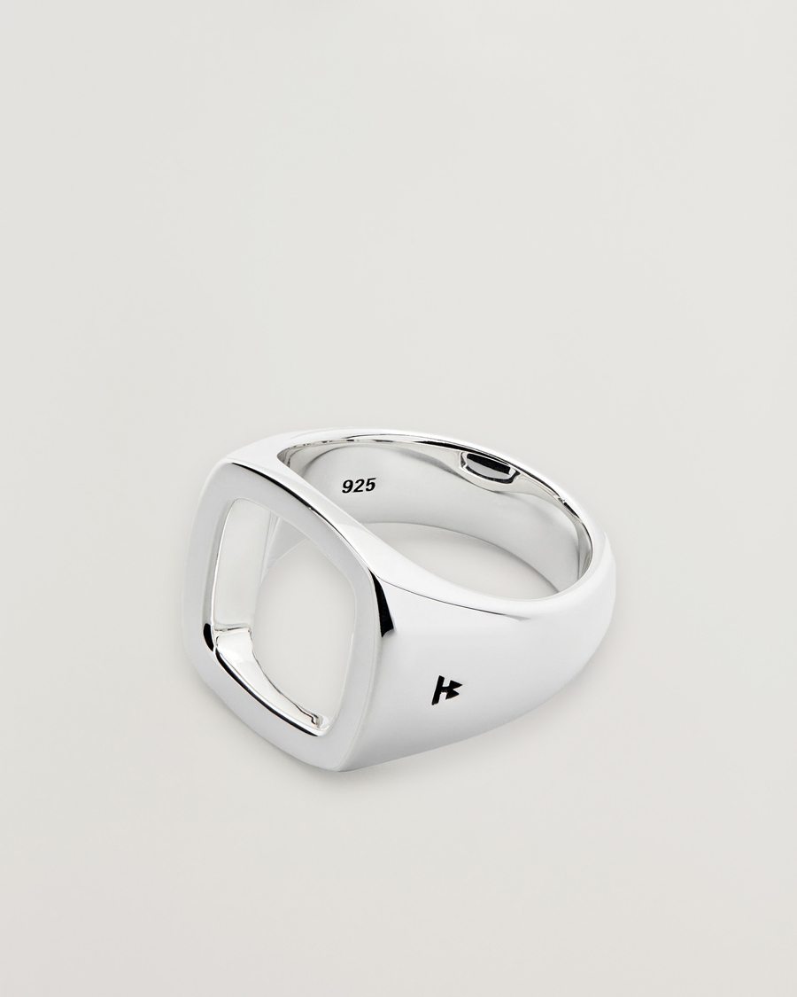 Mies | Korut | Tom Wood | Cushion Open Ring Silver