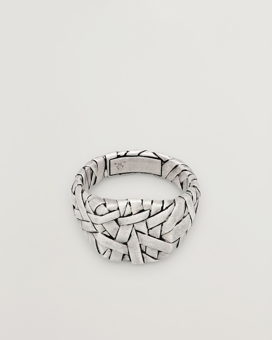 Mies | Korut | Tom Wood | Quilt Ring Small Silver
