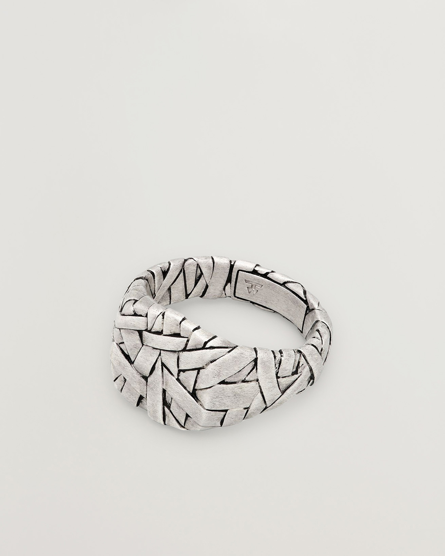 Mies | Korut | Tom Wood | Quilt Ring Small Silver