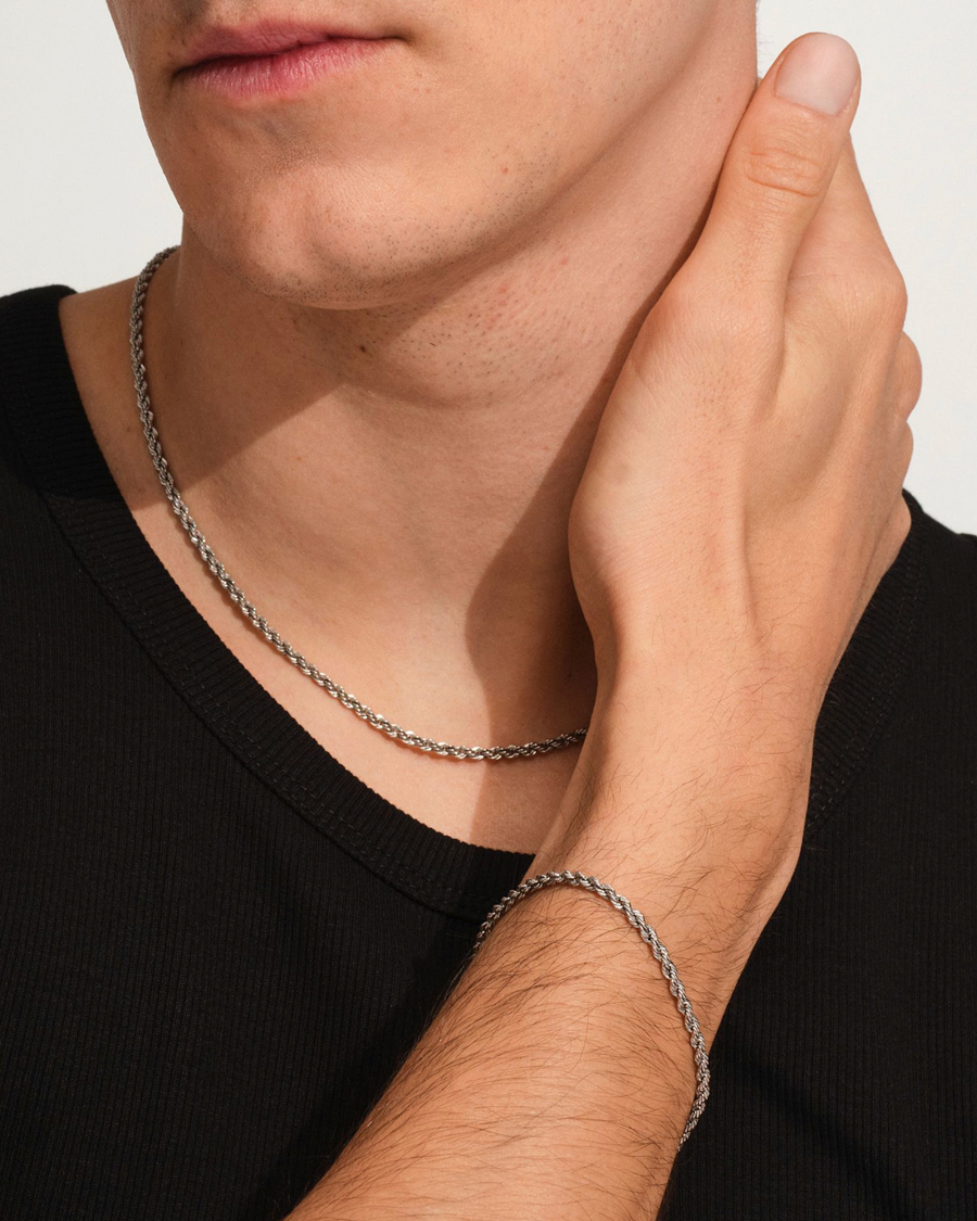 Mies | Korut | Tom Wood | Rope Bracelet Silver