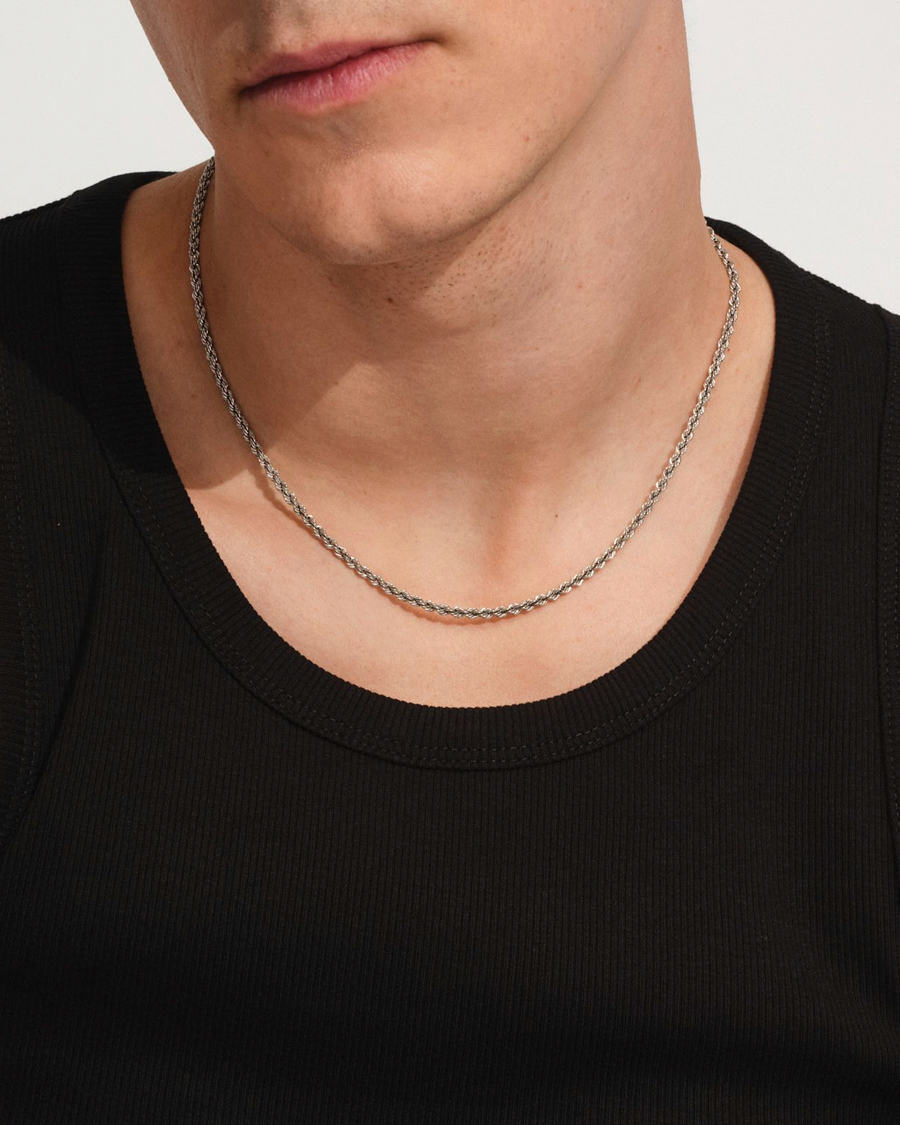 Mies | Korut | Tom Wood | Rope Chain Silver