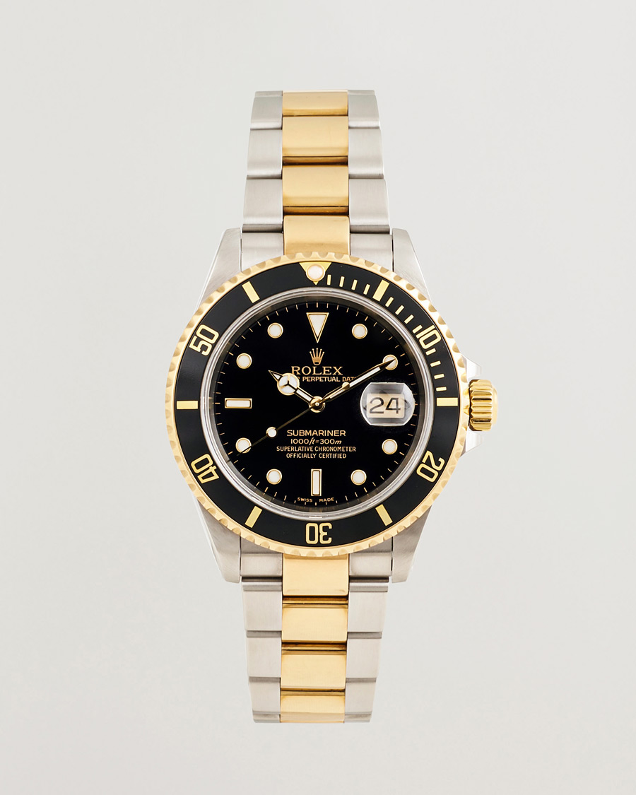 Mies | Rolex Pre-Owned Submariner Oyster Perpetual Two Tone Black | Rolex Pre-Owned | Submariner Oyster Perpetual Two Tone Black