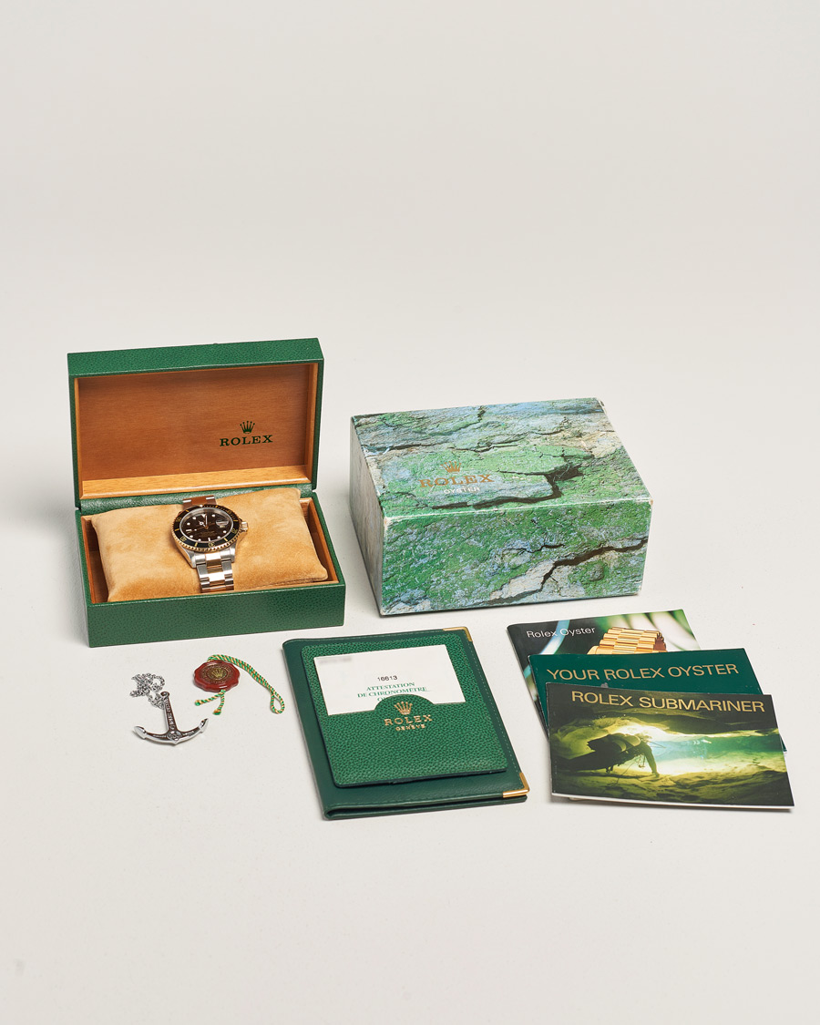 Mies | Rolex Pre-Owned Submariner Oyster Perpetual Two Tone Black | Rolex Pre-Owned | Submariner Oyster Perpetual Two Tone Black