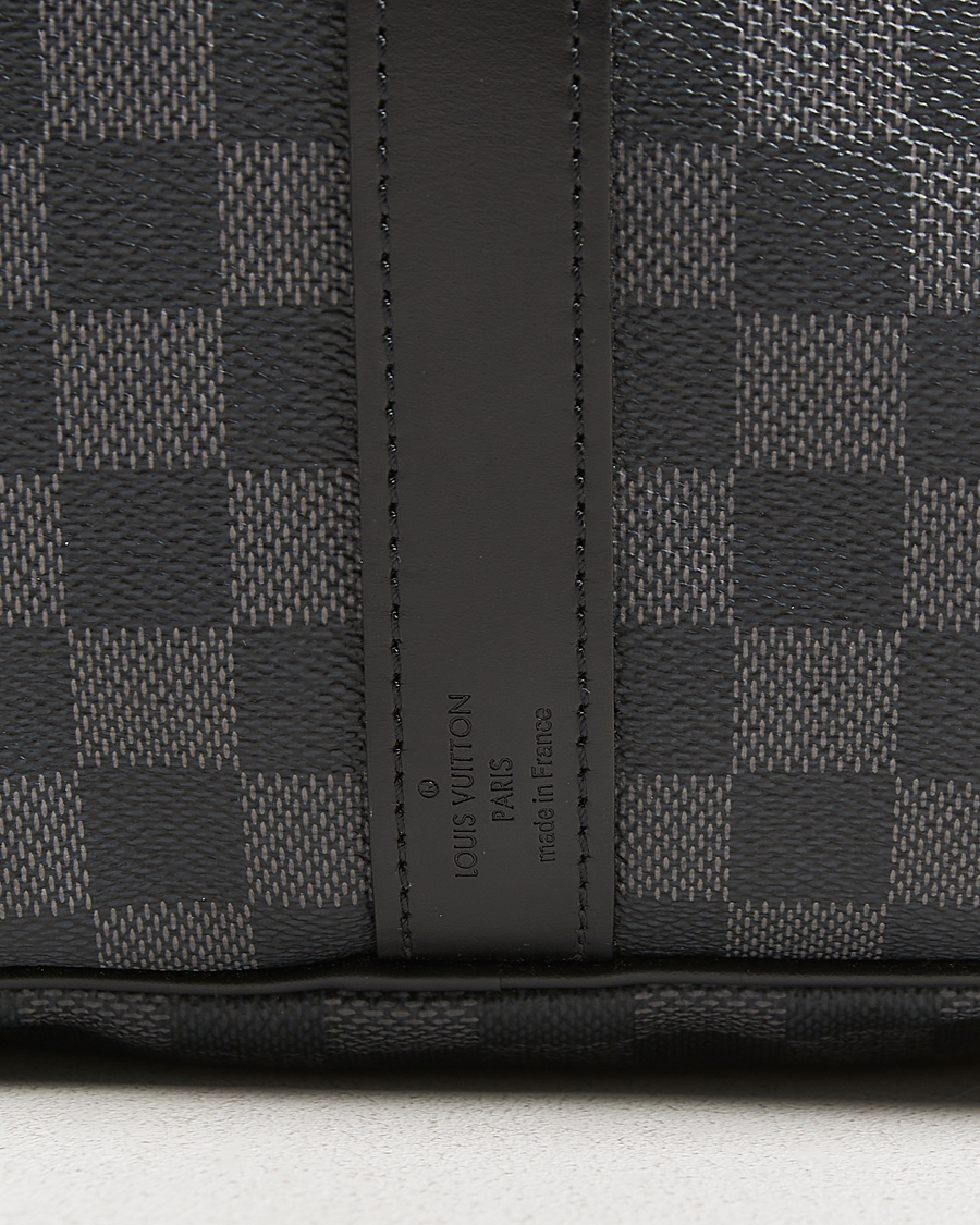 Mies | Pre-Owned & Vintage Bags | Louis Vuitton Pre-Owned | Keepall Bandouliére 55 Damier Graphite