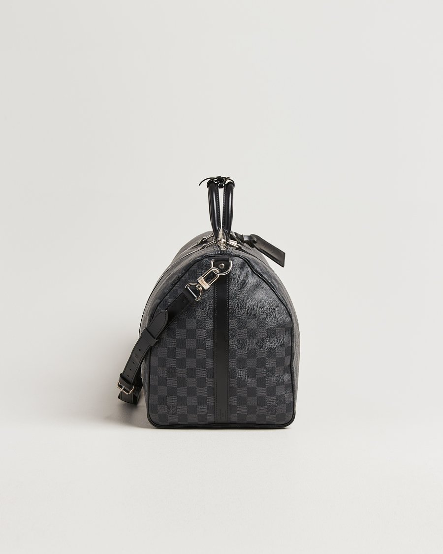 Mies | Pre-Owned & Vintage Bags | Louis Vuitton Pre-Owned | Keepall Bandouliére 55 Damier Graphite