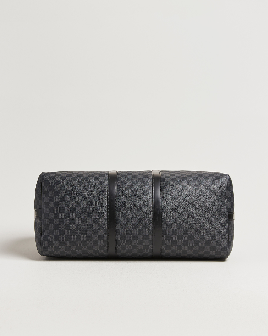 Mies | Pre-Owned & Vintage Bags | Louis Vuitton Pre-Owned | Keepall Bandouliére 55 Damier Graphite