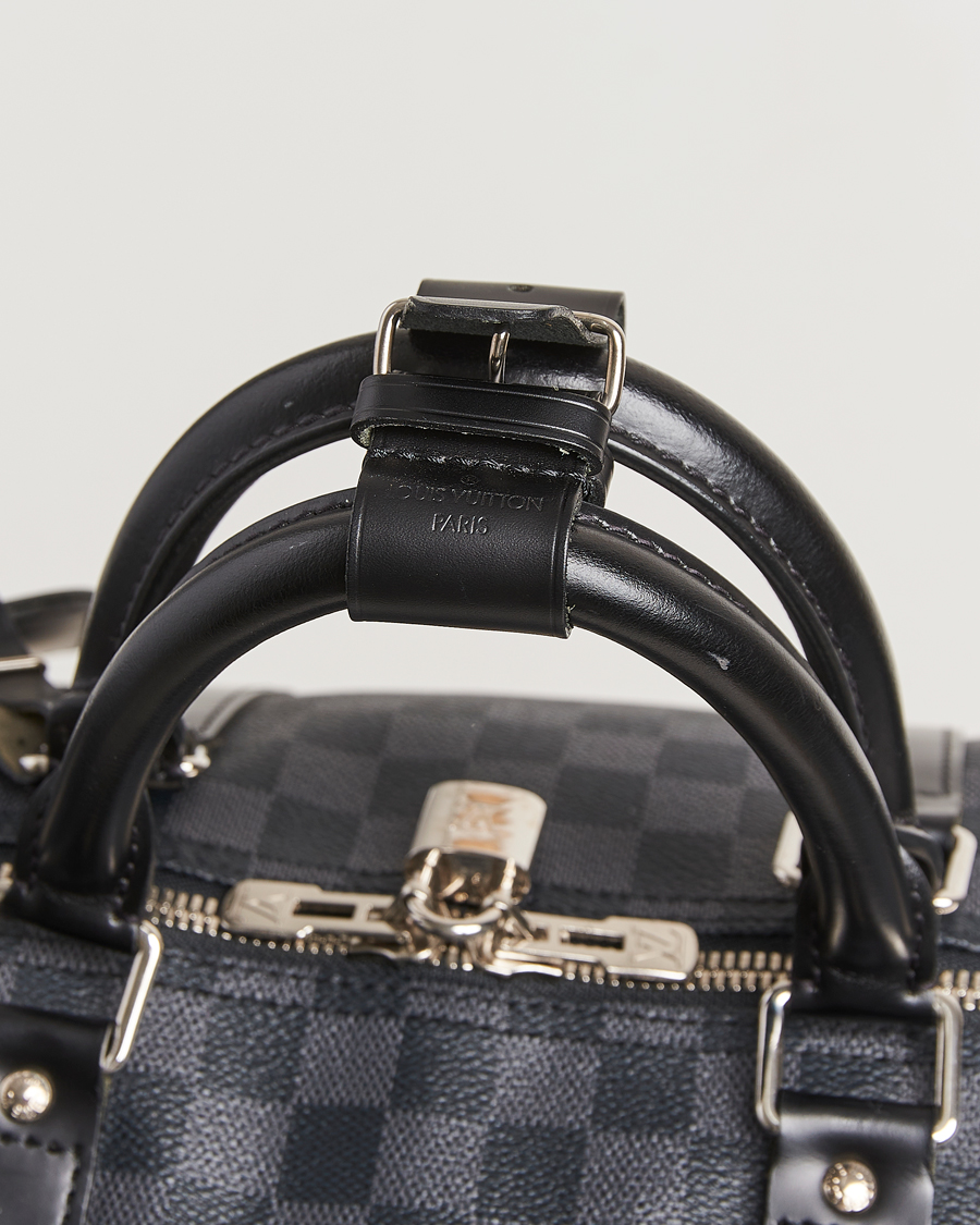 Mies | Pre-Owned & Vintage Bags | Louis Vuitton Pre-Owned | Keepall Bandouliére 55 Damier Graphite