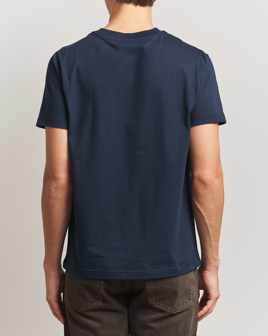 Mies | T-paidat | A.P.C. | Embroidered APC T-Shirt Dark Navy
