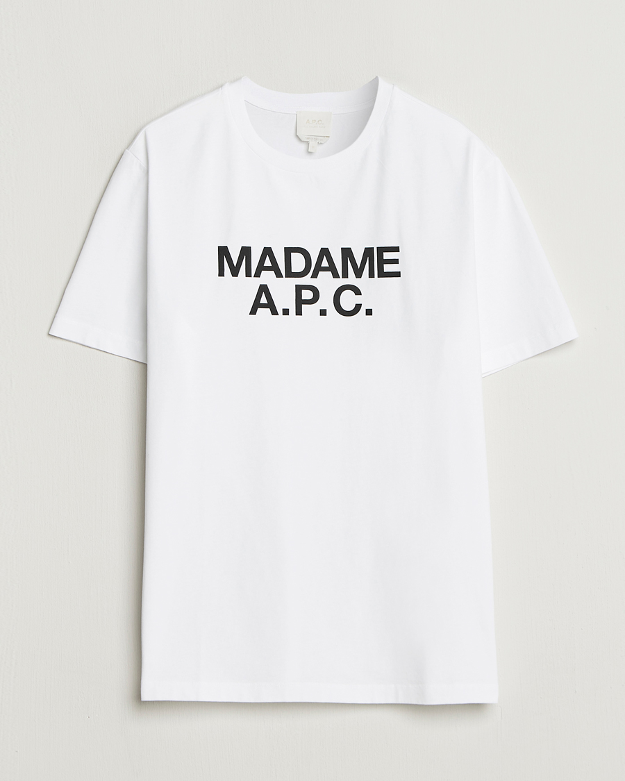 Mies | T-paidat | A.P.C. | Madame T-Shirt White