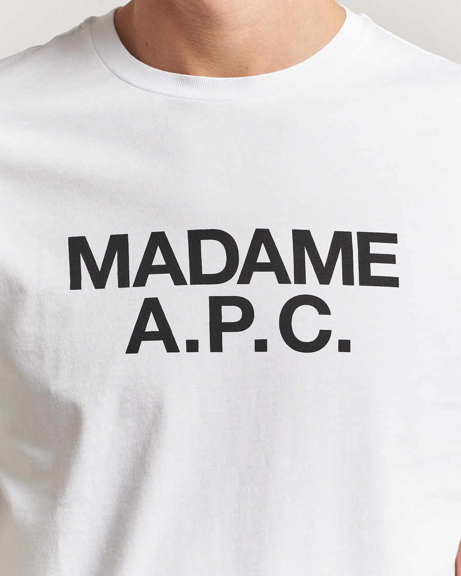 Mies | T-paidat | A.P.C. | Madame T-Shirt White