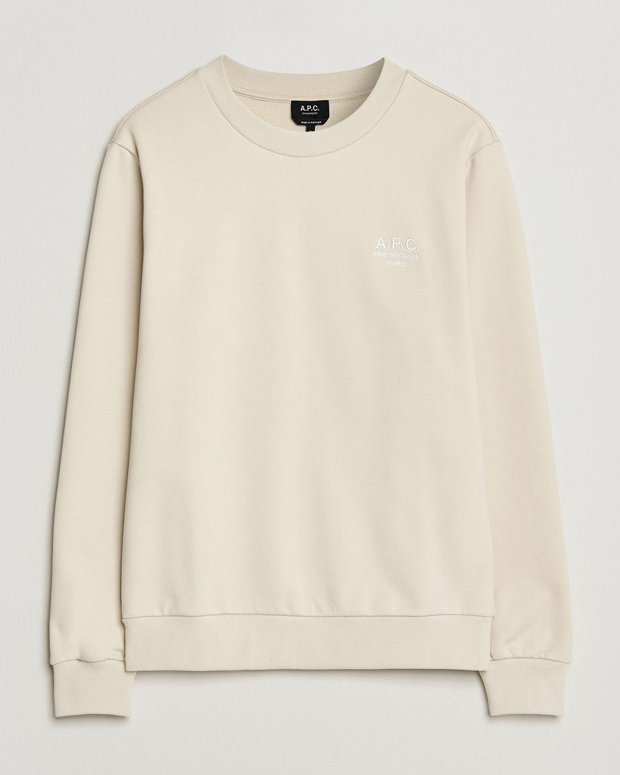 Mies | Puserot | A.P.C. | Rue Madame Tonal Sweatshirt Mastic