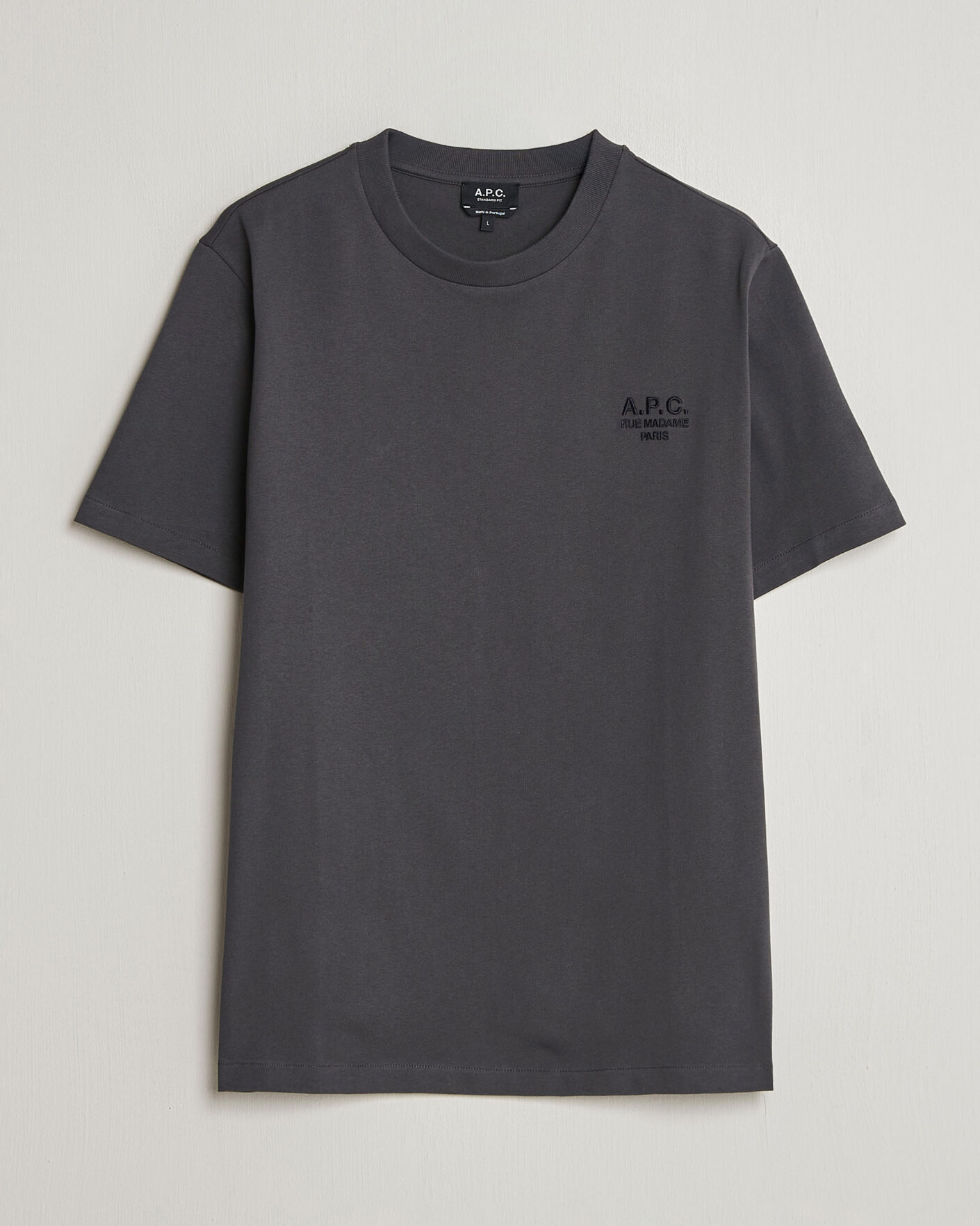 Mies | T-paidat | A.P.C. | Rue Madame T-Shirt Faded Black