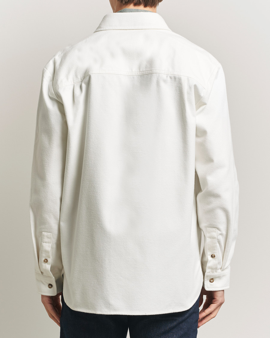 Mies | Kauluspaidat | A.P.C. | Brushed Cotton Overshirt White