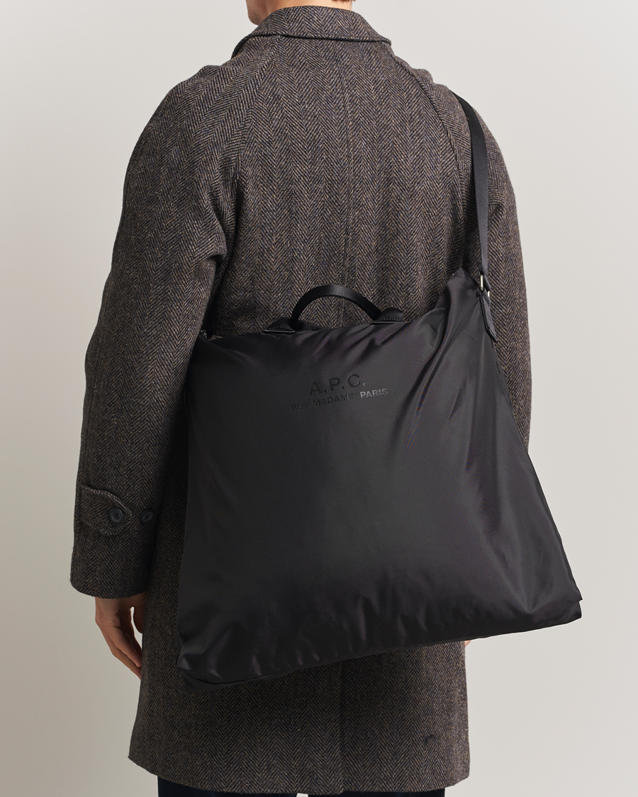Mies | A.P.C. Backstage Nylon Cordura Tote Bag Black | A.P.C. | Backstage Nylon Cordura Tote Bag Black