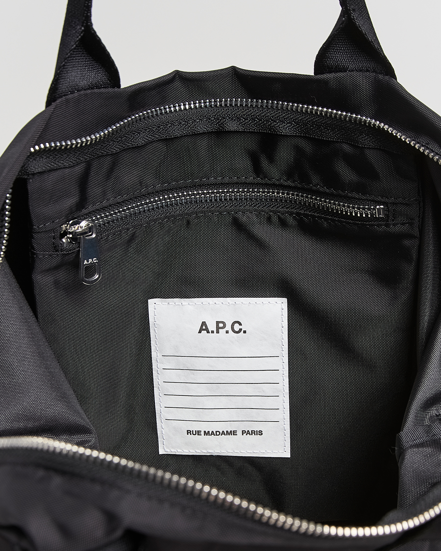Mies | A.P.C. Backstage Nylon Cordura Tote Bag Black | A.P.C. | Backstage Nylon Cordura Tote Bag Black