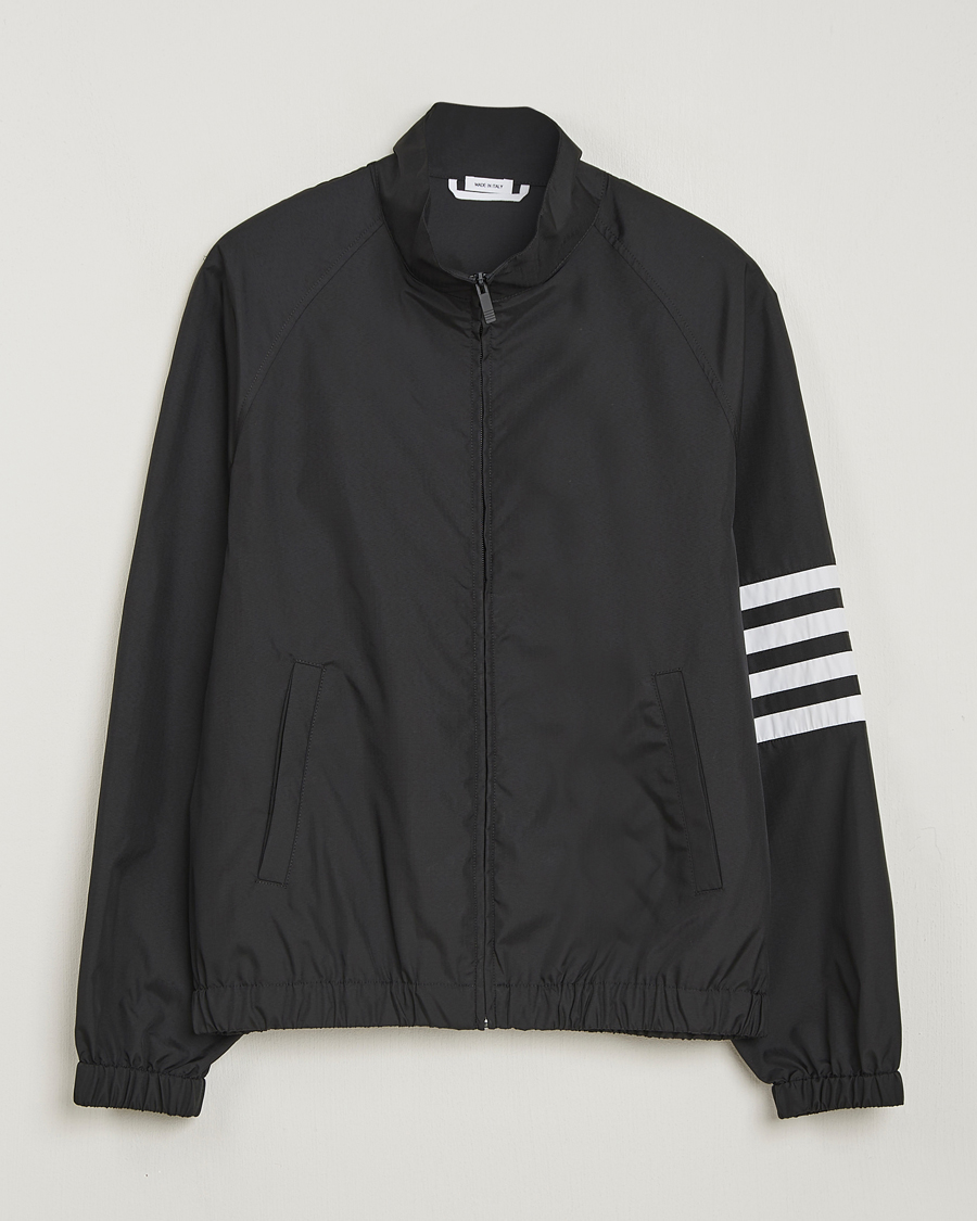 Mies | Takit | Thom Browne | Raglan 4 Bar Nylon Jacket Black