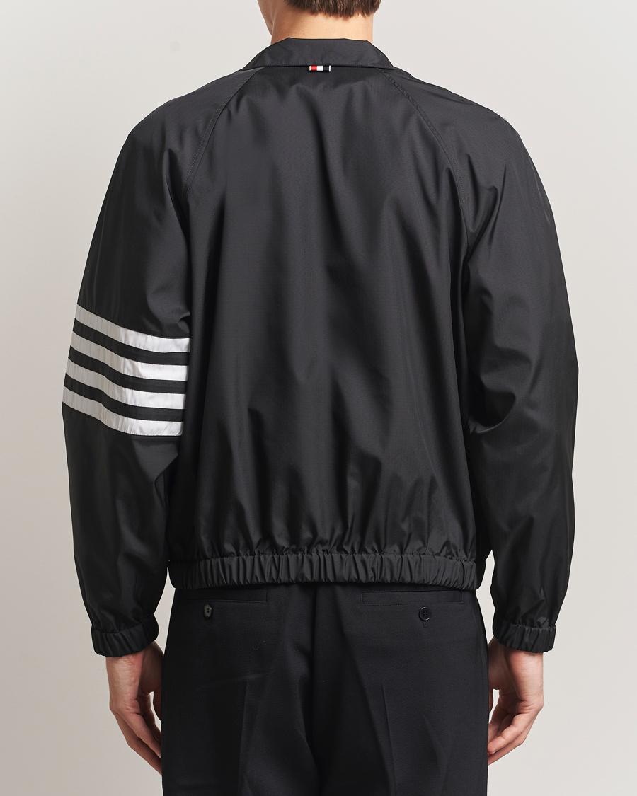 Mies | Takit | Thom Browne | Raglan 4 Bar Nylon Jacket Black